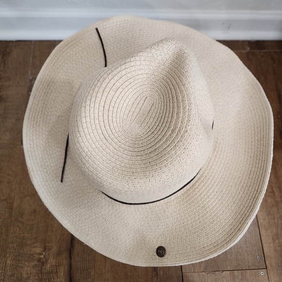 Peter Grimm unisex paper hat OS capsule quiet luxury minimalistcore vacationcore - Picture 8 of 10